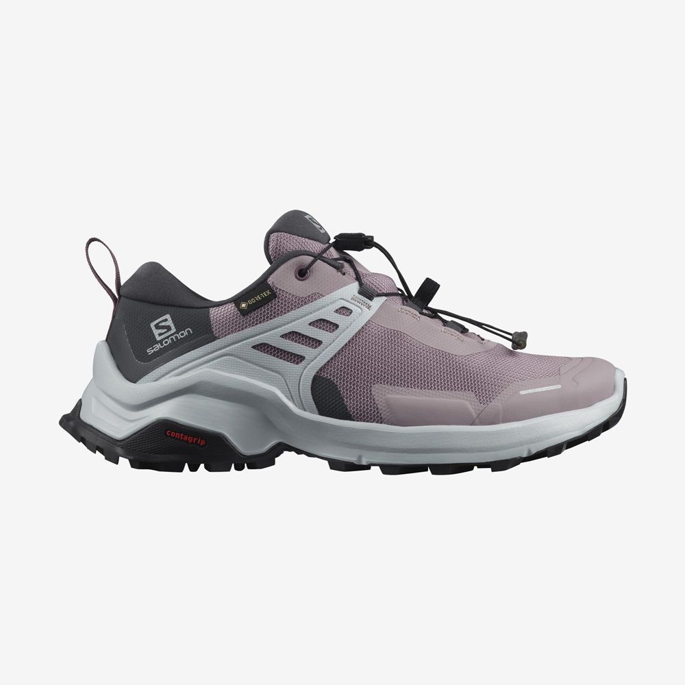 Salomon X RAISE GORE-TEX Zapatillas Trekking Mujer - Moradas - Colombia (83041-FJZW)